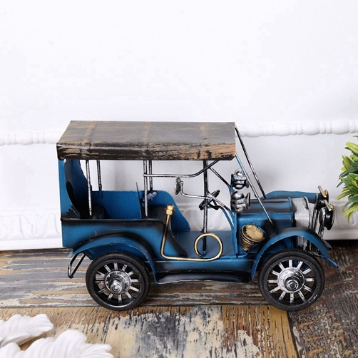 Mô hình trang trí - Mô hình Ô tô cổ điển bằng sắt - Đồ trang trí Vintage - Đồ trang trí Retro