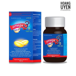 Viên dầu cá Omega 3 Vinh Gia - Chai 100 viên