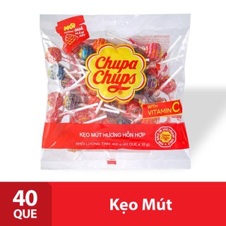 Kẹo Mút Chupa Chups Hương Trái Cây Hỗn Hợp Gói 40 Que
