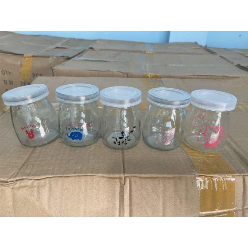 10 Hủ sữa chua 100ml siêu xinh in hình ngẫu nhiên | BigBuy360 - bigbuy360.vn