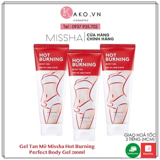 Gel tan mỡ missha hot burning perfect body gel 200ml