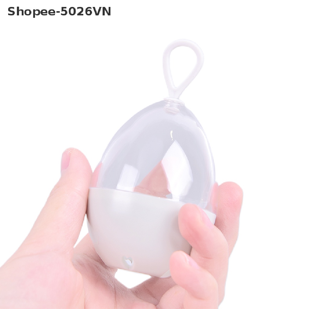 Hộp đựng mút trang điểm hình trứng thoáng khí chống mốc