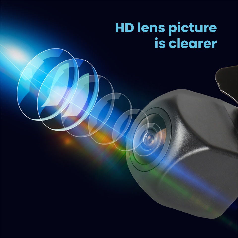 Camera Chiếu Hậu Hình Mắt Cá Nhìn Ban Đêm Góc Rộng 170 Độ Cho Xe Hơi