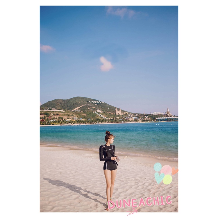 Bộ đồ bơi DUNEA dài tay thiết kế quyến rũ thời trang cho nữ