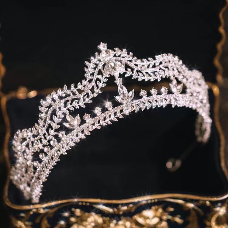 Vương Miện Đính Đá Thời Trang Năm 2021 Dùng Làm Phụ Kiện Tóc Cho Cô Dâu