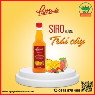 Siro Trái Cây LAMODE 500ml Hương Vị Đậm Đà, Vị Ngọt Tự Nhiên