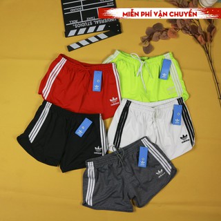 Quần đùi (short) thể thao nữ 2 lớp 3 sọc cao cấp