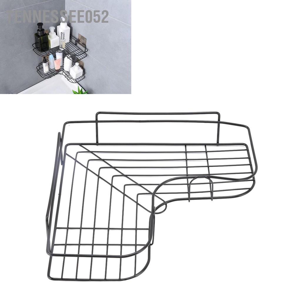 Tennessee052 Kệ góc Giá đỡ bằng sắt lưu trữ hình tam giác Lỗ lắp đặt miễn phí cho nhà bếp trong phòng tắm