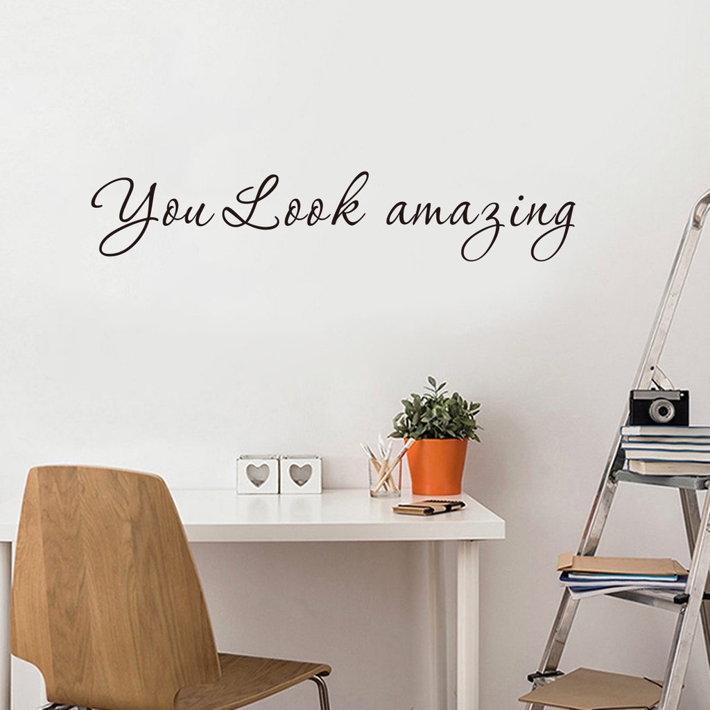 Decal dán tường trang trí phòng ngủ/phòng khách/văn phòng 3.9 X 17.7
