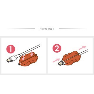 Thú Cắn Đầu Cáp Bảo Vệ Dây Sạc Chống Đứt Gãy Siêu Dễ Thương
