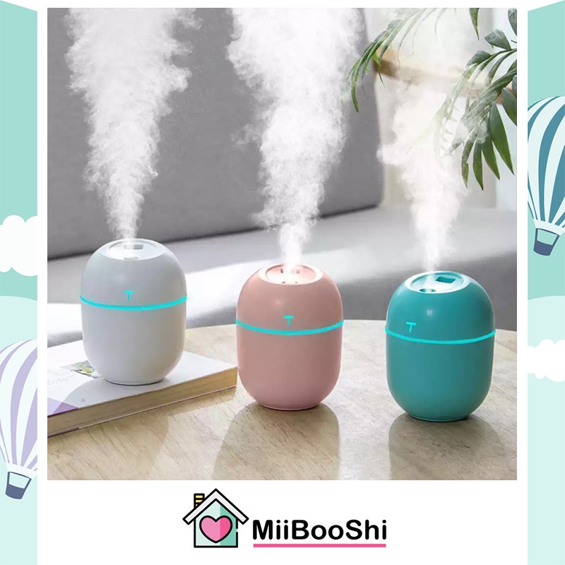 Máy xông tinh dầu mini phòng ngủ đuổi muỗi phun sương khuếch tán tạo độ ẩm MiibooShi S3001