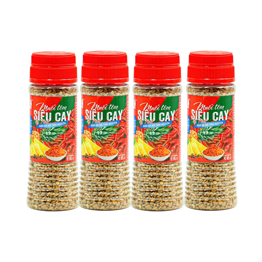 Muối tôm siêu cay Tây Ninh Tinh Nguyên chai 95g
