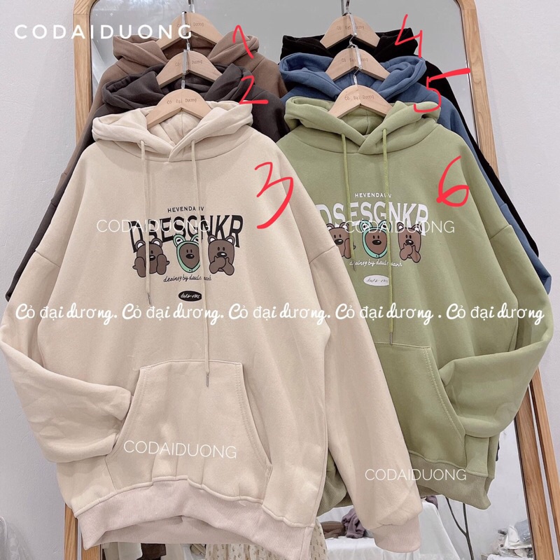 áo nỉ hoodie 3 chú chó