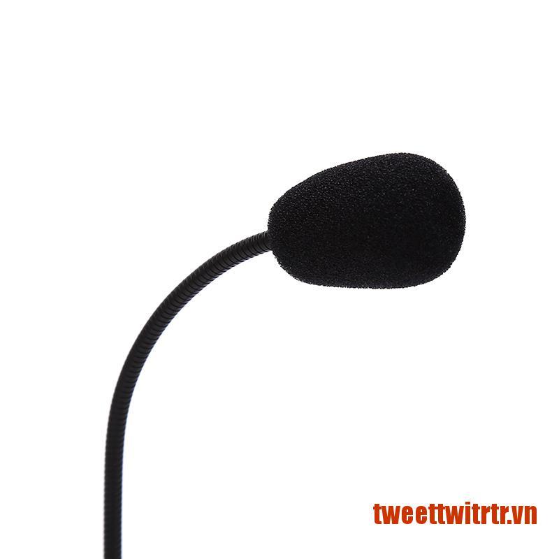 TRTR 3.5mm Adjustable Wired Speech Microphone for Computer PC Desktop Notebook