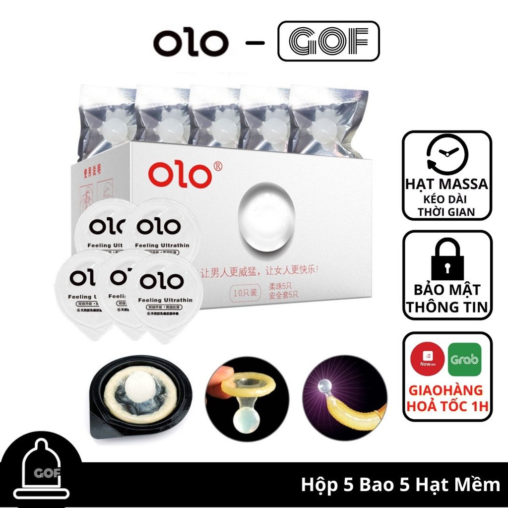 Bao cao su trơn mỏng Olo 0.01 mỏng nhất thế giới kéo dài thời gian Hộp 10 bcs siêu mỏng – GoF Store