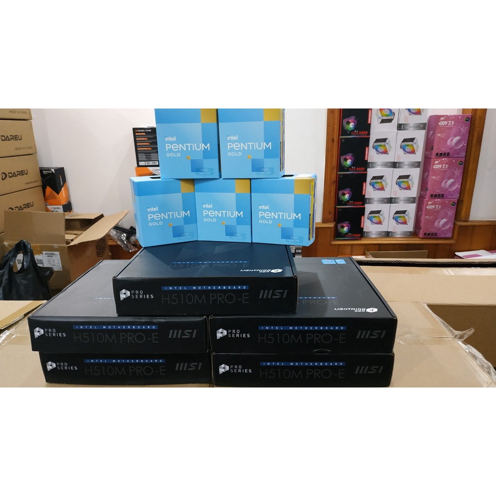 Bộ Máy tính chuyên văn phòng - New - BH 36T - hàng chính hãng G6405/Main H510/ Ram 8G/120G/Power 350/vỏ case