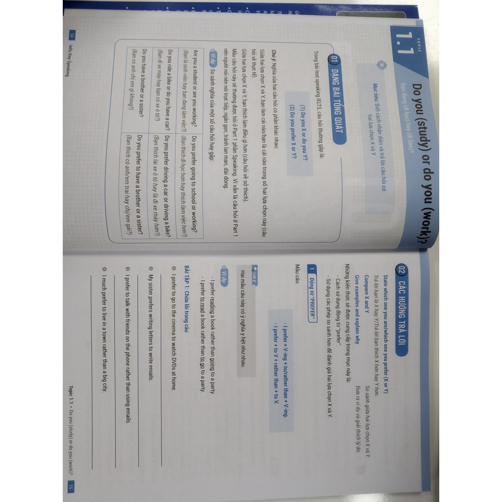 Sách IELTS KEY SPEAKING – Công thức học nhanh IELTS – Speaking part 1, 2, 3