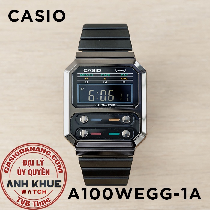 Đồng hồ unisex Casio Standard chính hãng Anh Khuê A100 Series