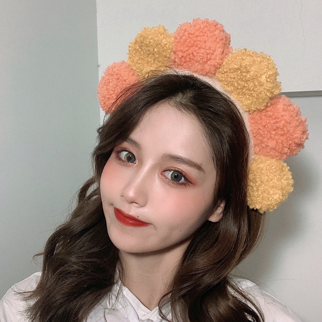 Bờm Tóc NOVSET Băng Đô Tóc 6 Hình Tròn Phối Màu Độc Và Lạ [ MÃ E503 ]