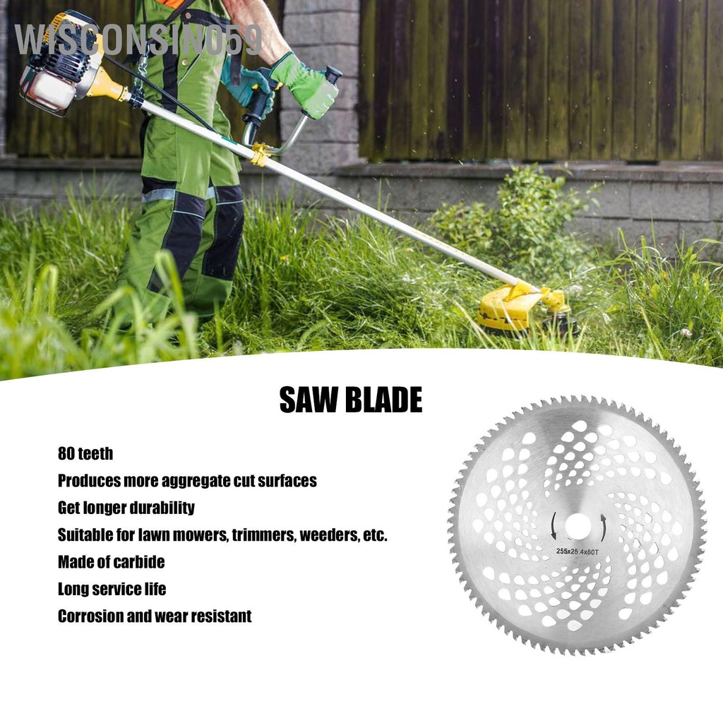 Lưỡi Cưa Dao Cacbua Tip Blades 80 R Ng 10Ind Wisin059 Chuyên Dụng Cho Máy Cắt Cỏ
