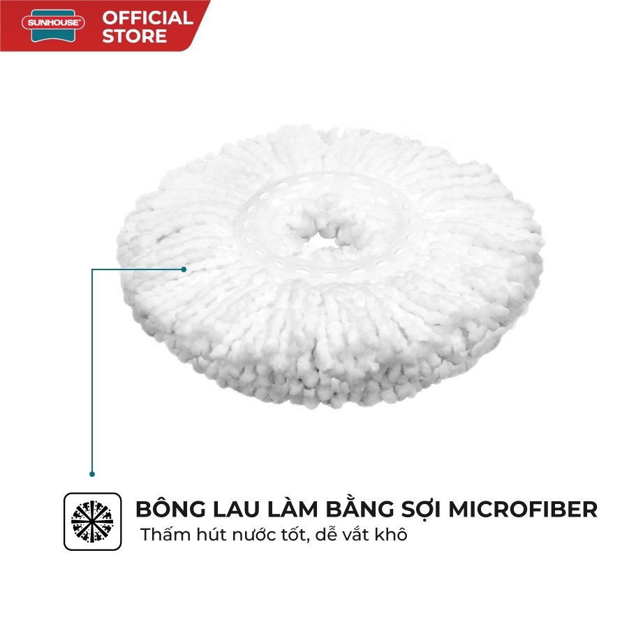 Cây Lau Nhà Xoay 360 Độ SUNHOUSE KS-MO350I- hàng chính hãng