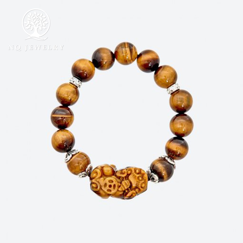 Vòng tay charm tỳ hưu đá - NQ Jewelry
