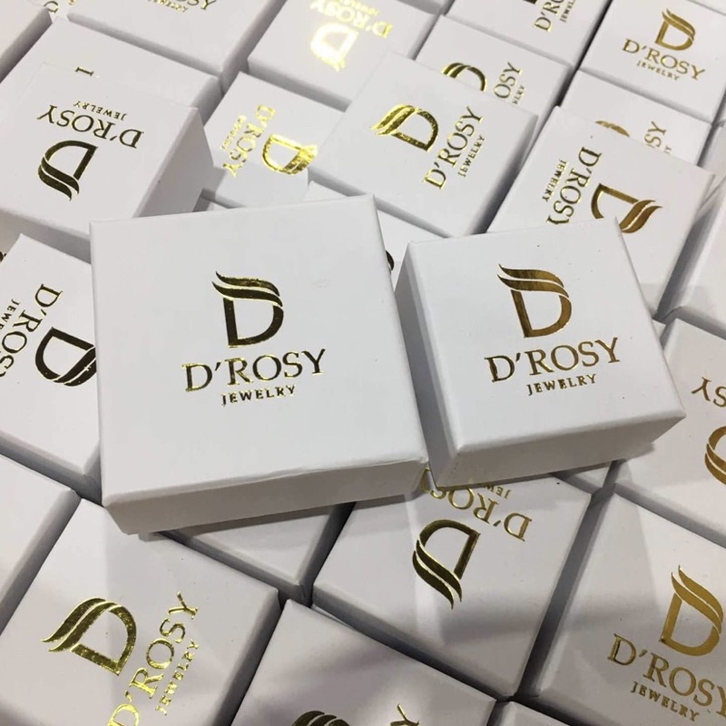 Hộp đựng trang sức giấy cứng cao cấp cỡ 7*7*3 và 5*5*3 cm