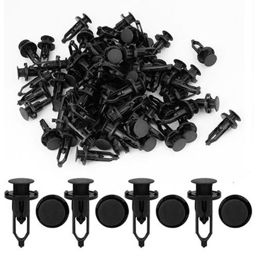 Set 30 đinh tán nhựa 9mm màu đen cho xe hơi xe hơi Toyota Newest - Kẹp nhựa , chốt vít nở cho ô tô