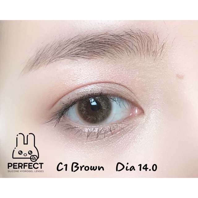 Link 2 (Giá 1 Chiếc) 14.0 (0.00->8.00) Lens C1 Brown - Kính Áp Tròng