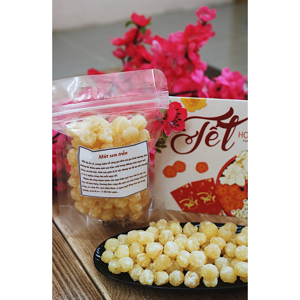 100g mứt sen trần làm nhân bánh trung thu thập cẩm