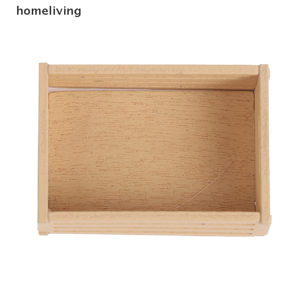 Bộ 3 Khung Trái Cây Mini Bằng Gỗ Tỉ Lệ 1: 12 Trang Trí Nhà Búp Bê