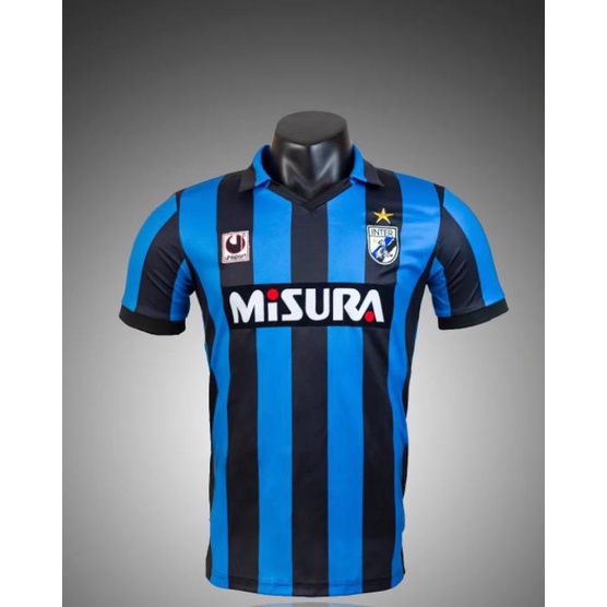 Áo đấu cổ điển chất lượng hàng đầu 07 / 08 88 / 90 92 / 93 94 / 95 04 / 05 Áo bóng đá Inter Áo sơ mi nam Áo bóng đá