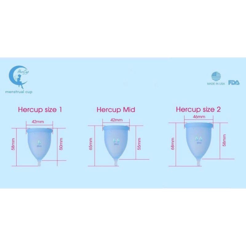 Cốc nguyệt san Hercup chính hãng