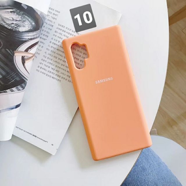 Ốp Samsung Note 10 Plus dạng chống bẩn silicone, ốp full toàn bộ viền
