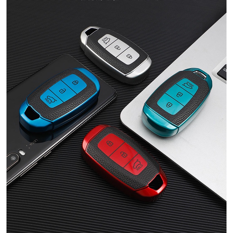 Vỏ bọc chìa khóa TPU mềm cho Hyundai I30 Ix35 Kona Encino Solaris Azera Grandeur Ig Accent TM Palisade Santa Fe