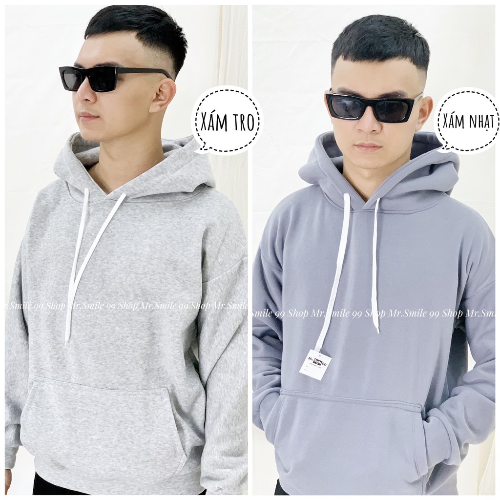 [Hình Thật] Áo Hoodie Trơn ❤️ Unisex Nam Nữ ❤️ MR SMILE 99 SHOP