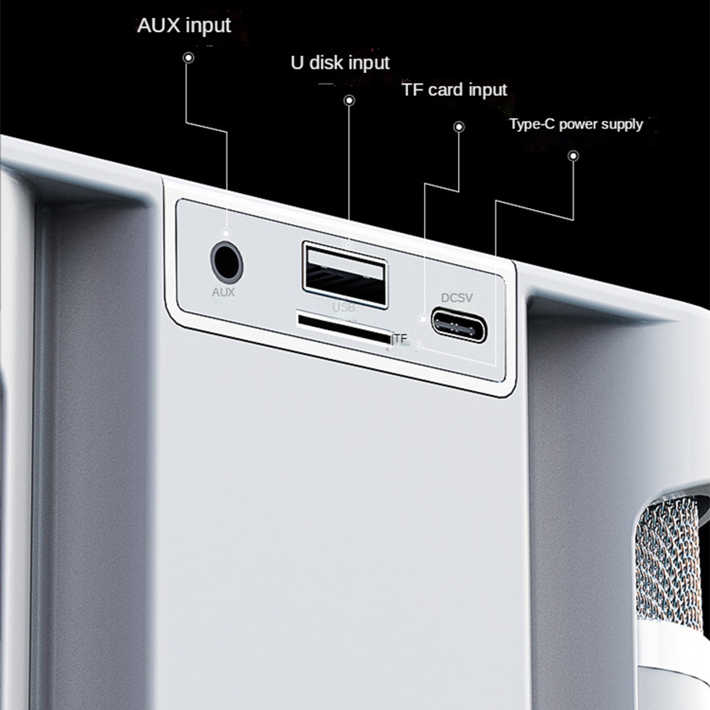 Máy Hát Karaoke YS-203 Không Dây Tích Hợp Micro Chất Lượng Cao Loa bluetooth karaoke