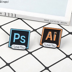 Ghim cài áo Miss Zoe tráng men hình câu nói Ps I love you độc đáo thú vị