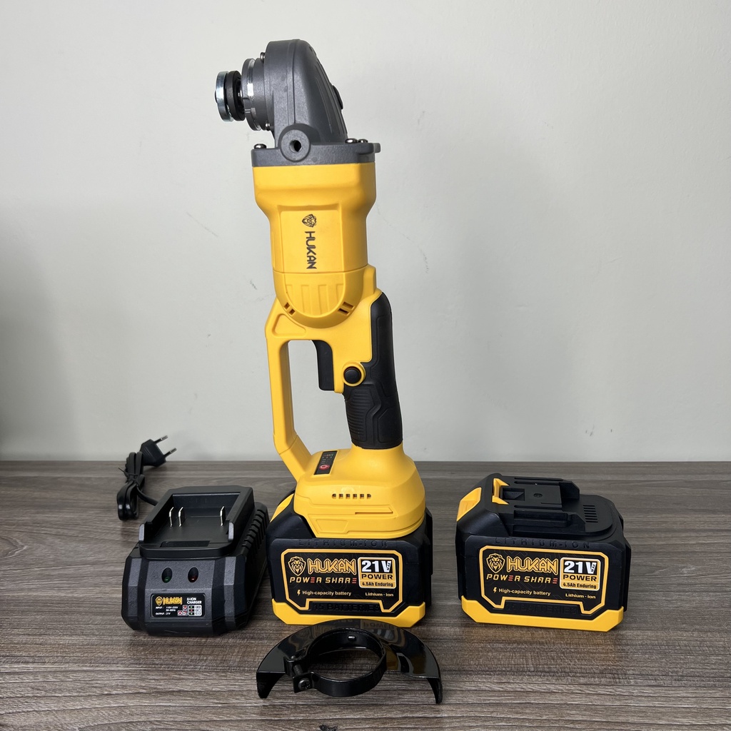 Máy Cắt Mài Góc Pin HUKAN AG-BR99 Mạch 3 Tốc Độ 2 Pin 15Cell Không Thổi Than