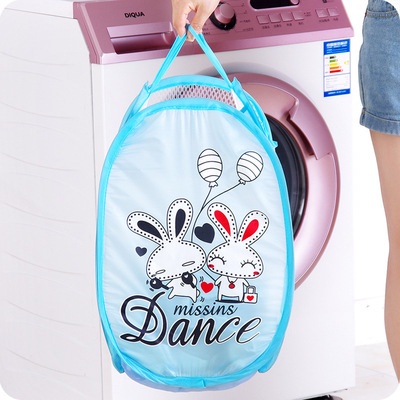 [siêu rẻ]Giỏ vải lưới đựng đồ quần áo gấp gọn đa năng ngộ nghĩnh tiện dụng