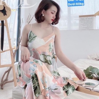 Đầm hai dây tole thái maingo