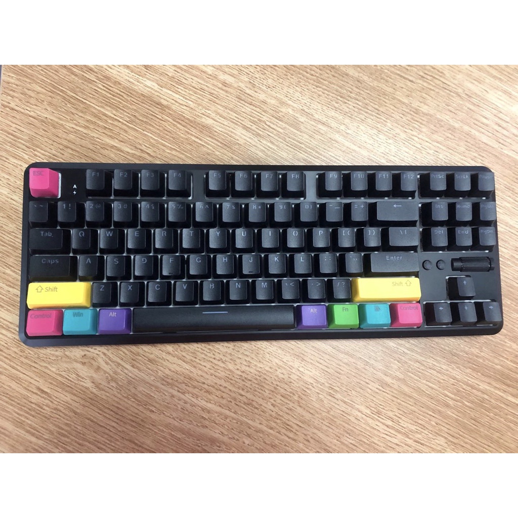 Bàn phím cơ Ajazz K870T Black RGB Bluetooth 5.0 - Hàng chính hãng