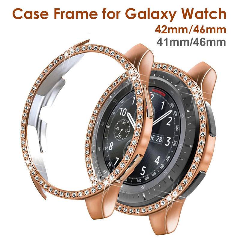 Ốp Bảo Vệ Mặt Đồng Hồ Đính Đá Dành Cho Samsung Galaxy Watch 3 4 Classic 40mm 41mm 42mm 44mm 45mm 46mm Samsung Galaxy Active 2 40mm 44mm Gear S3