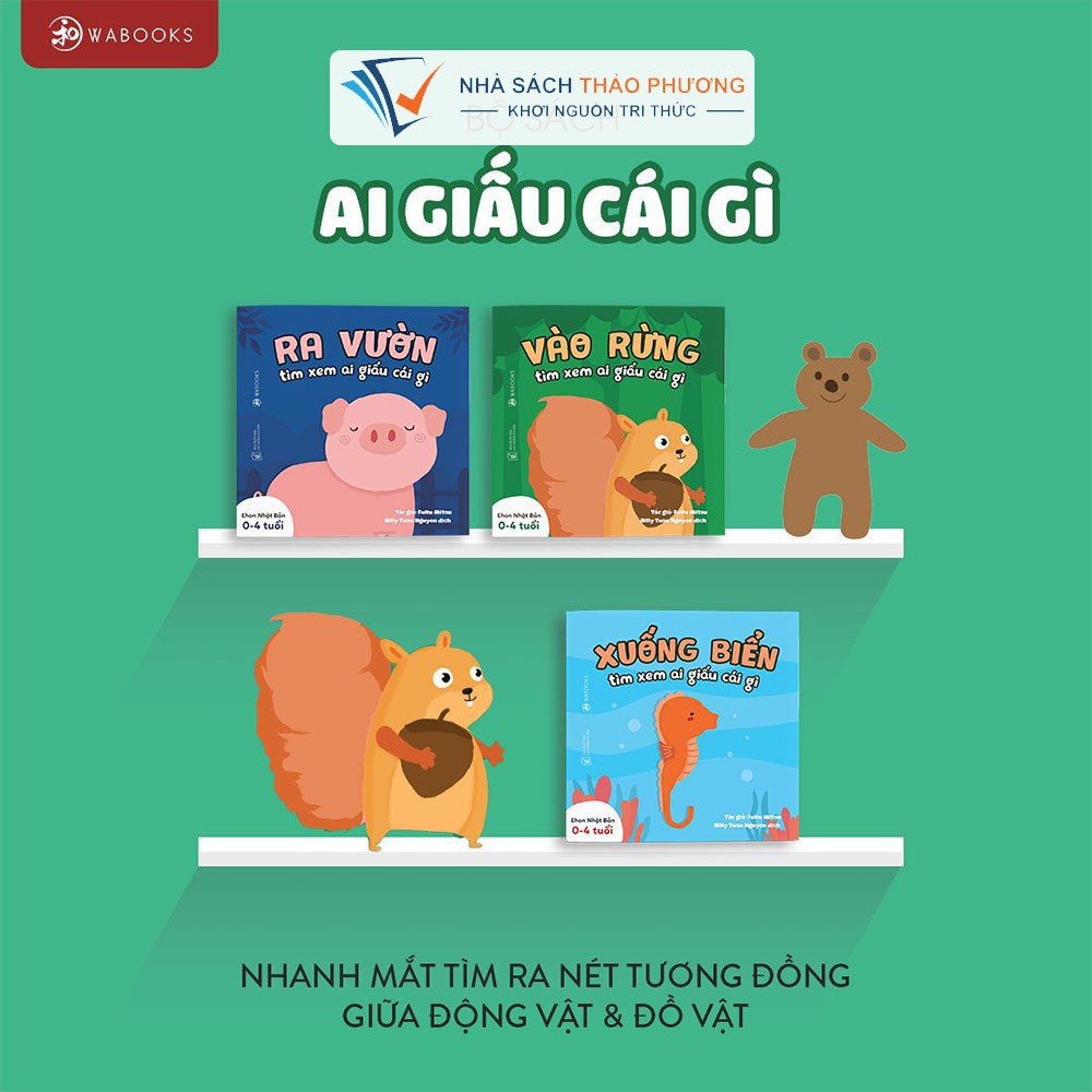 Sách – Ehon Ai giấu cái gì song ngữ (Bộ 3 cuốn)