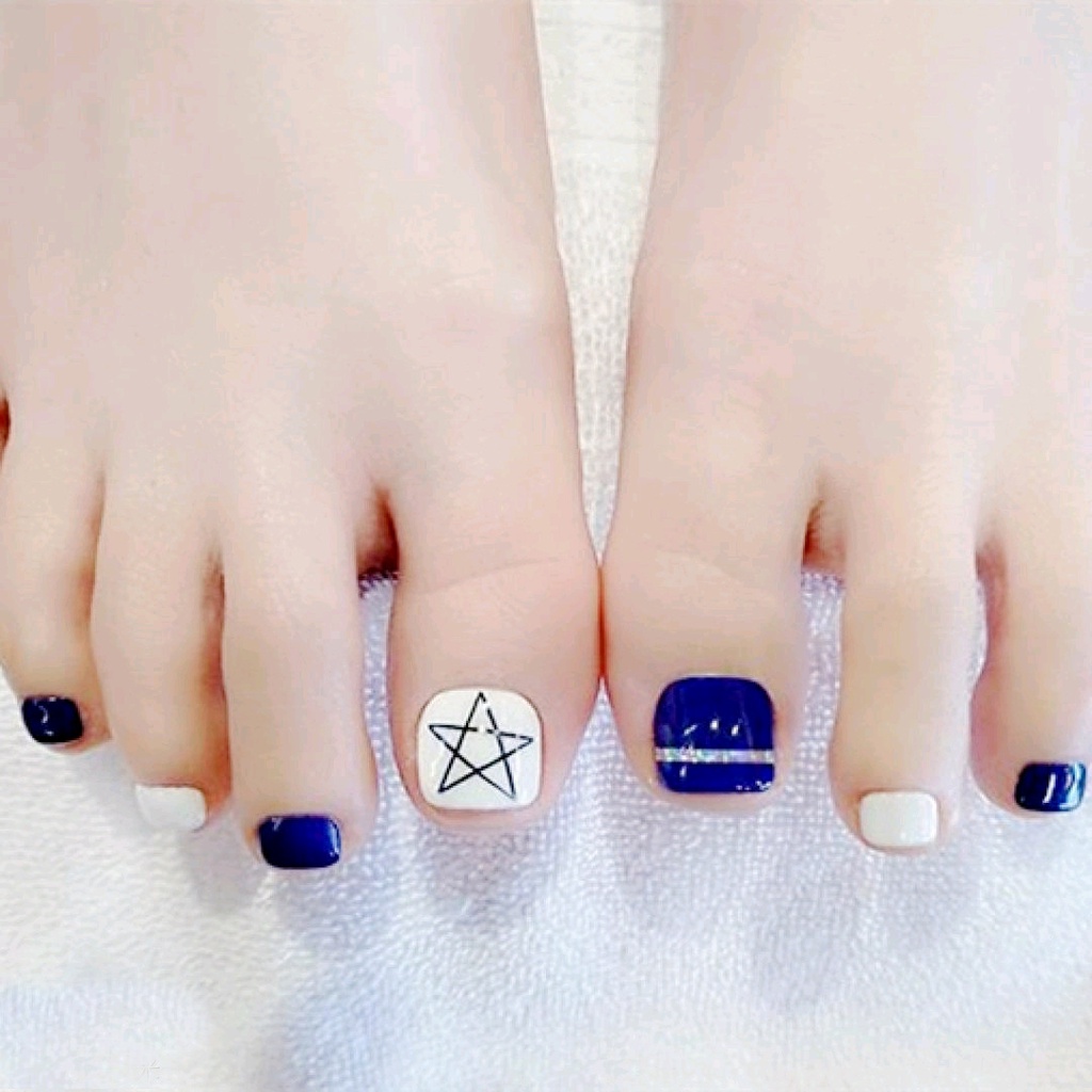 Miếng Dán Trang Trí Móng Chân Chống Thấm Nước Bền Màu Họa Tiết Dễ Thương