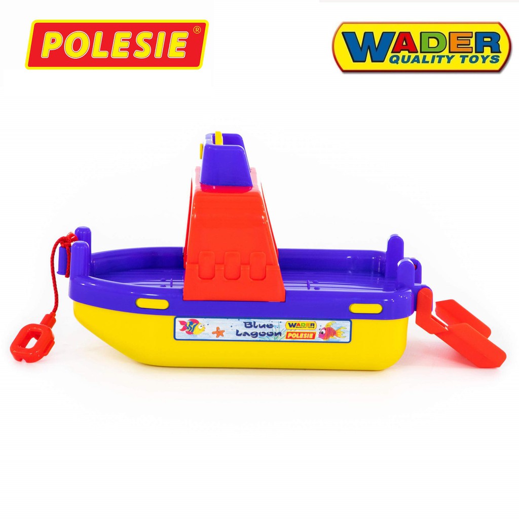 Đồ Chơi Tàu Thuỷ Vận Chuyển Lagoon, Wader Toys POLESIE Hàng Nhập Khẩu Châu Âu Chính Hãng