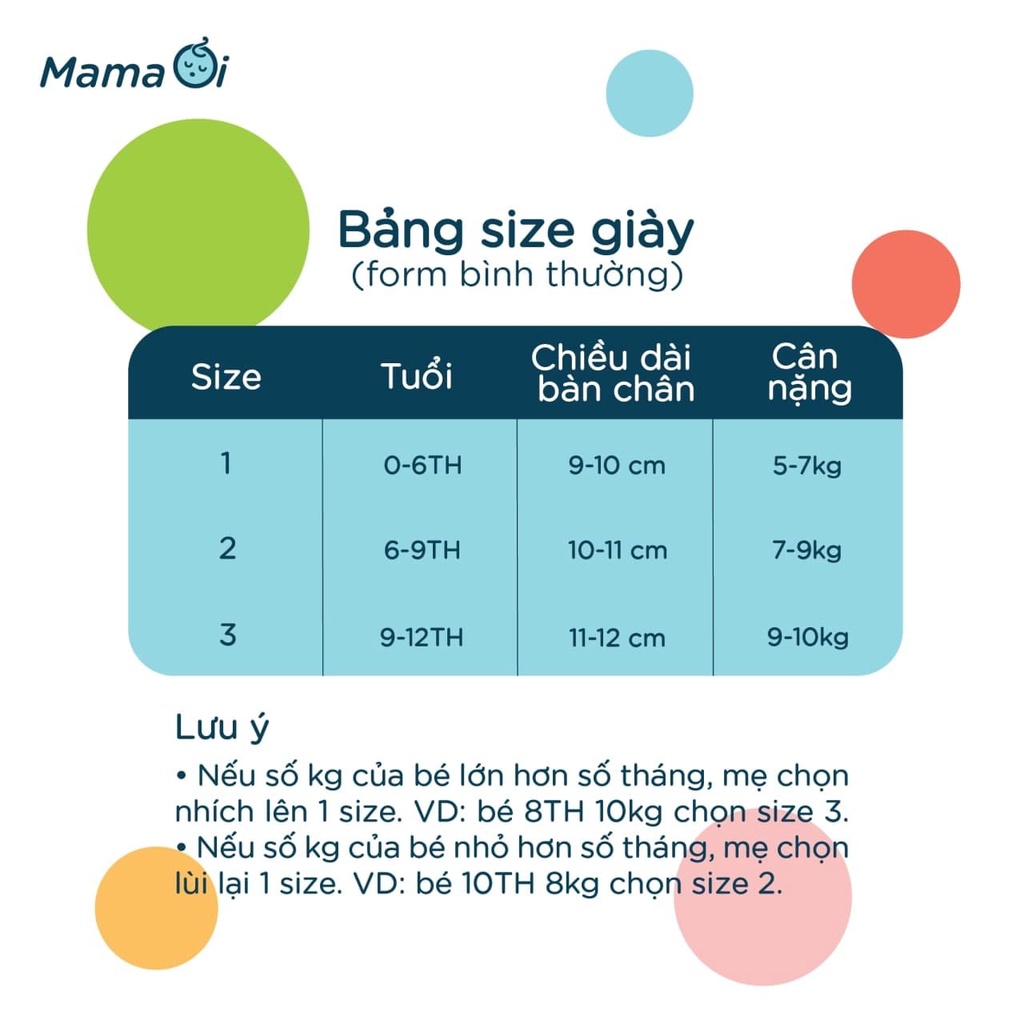 Giày tập đi cho bé nhiều loại cho mẹ lựa chọn - mẫu giày Form lớn - Phân loại 2 - của Mama Ơi