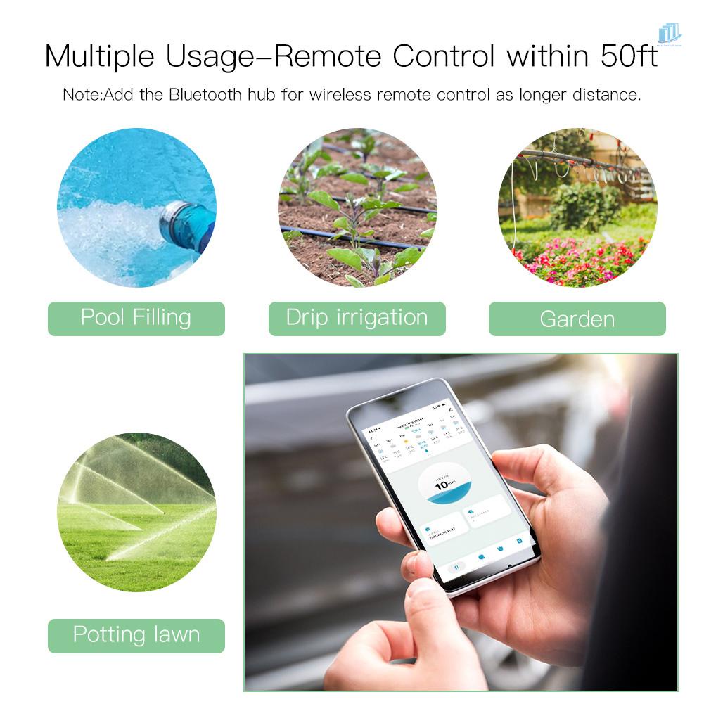 Đồng Hồ Hẹn Giờ Tưới Nước Tự Động - Kết Nối WiFi, 3G app Smart Life/ Tuya điều khiển bằng giọng nói Alexa Google Home