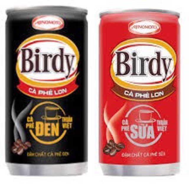 THÙNG 30 LON CÀ PHÊ SỮA/ CÀ PHÊ ĐEN BIRDY 170ML