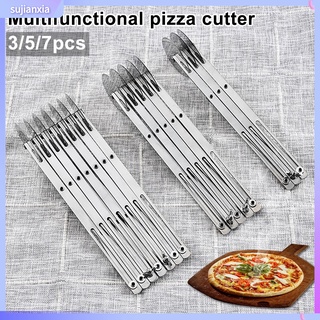 Dụng cụ cắt bánh pizza 3 / 5 / 7 bánh xe tiện lợi